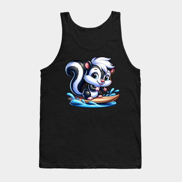 Surfin' Skunk Sprout Tank Top by shipwrecked2020